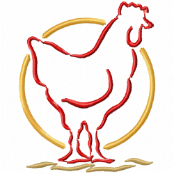 Chickens And Roosters Embroidery Design 2 Chickens And Roosters Embroidery Design 2